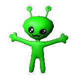 cute rotating 3d alien; made by my bestie https://aquasine.net